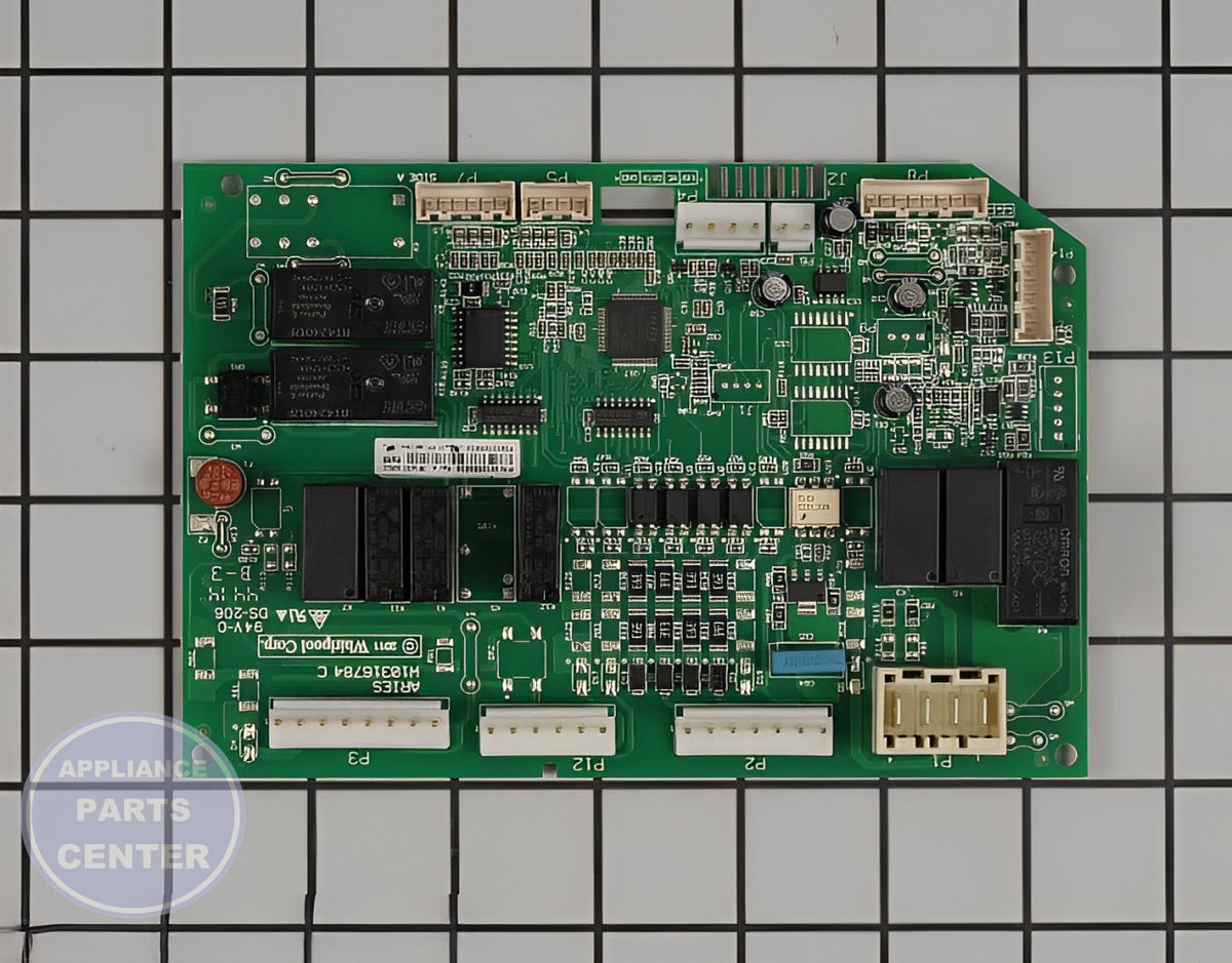 WHIRLPOOL REFRIGERATOR ELECTRONIC CONTROL BOARD WPW10589838 - Main view showing precise temperature control for Whirlpool and KitchenAid models