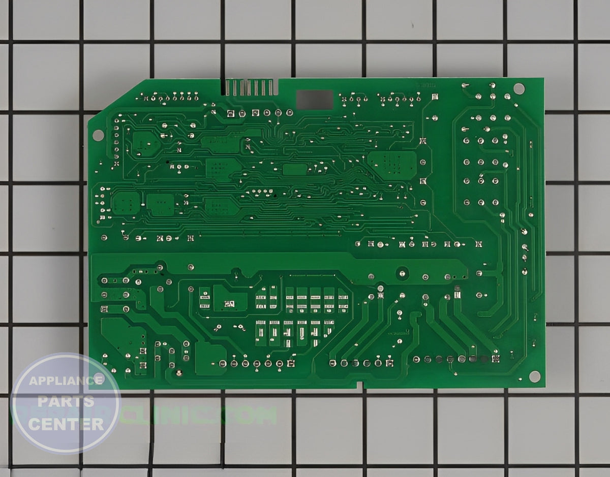 WHIRLPOOL REFRIGERATOR ELECTRONIC CONTROL BOARD WPW10589838 - Detailed view of circuit board and timer functions