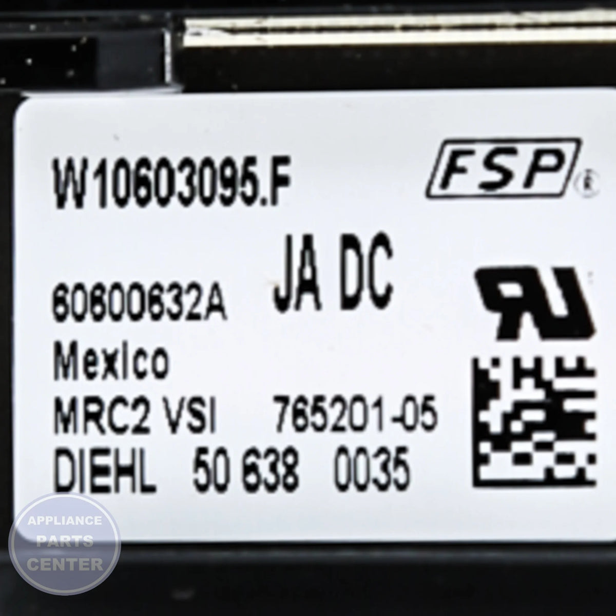 CNTRL-ELEC WPW10603095 - Detailed view of reliable operation details