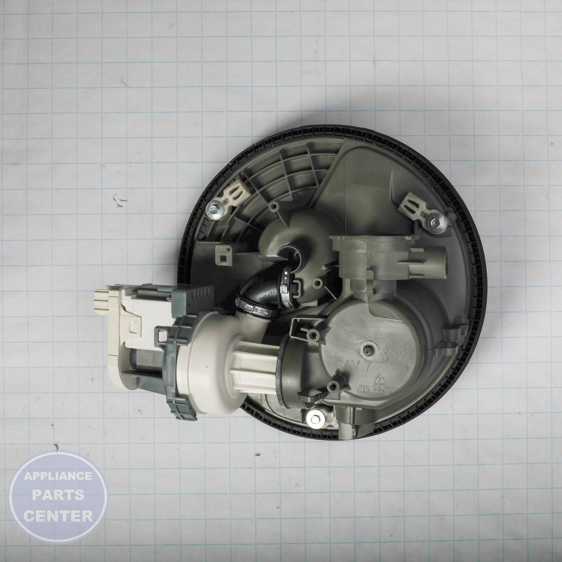 PUMP&MOTOR WPW10605060 - Side view with durable motor specs