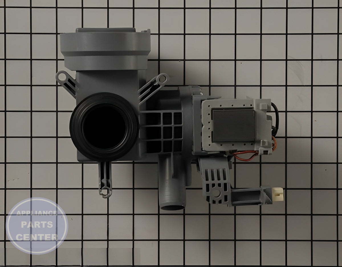 WHIRLPOOL Washer Drain Pump WPW10605427 - Detailed view of durable construction and precise design