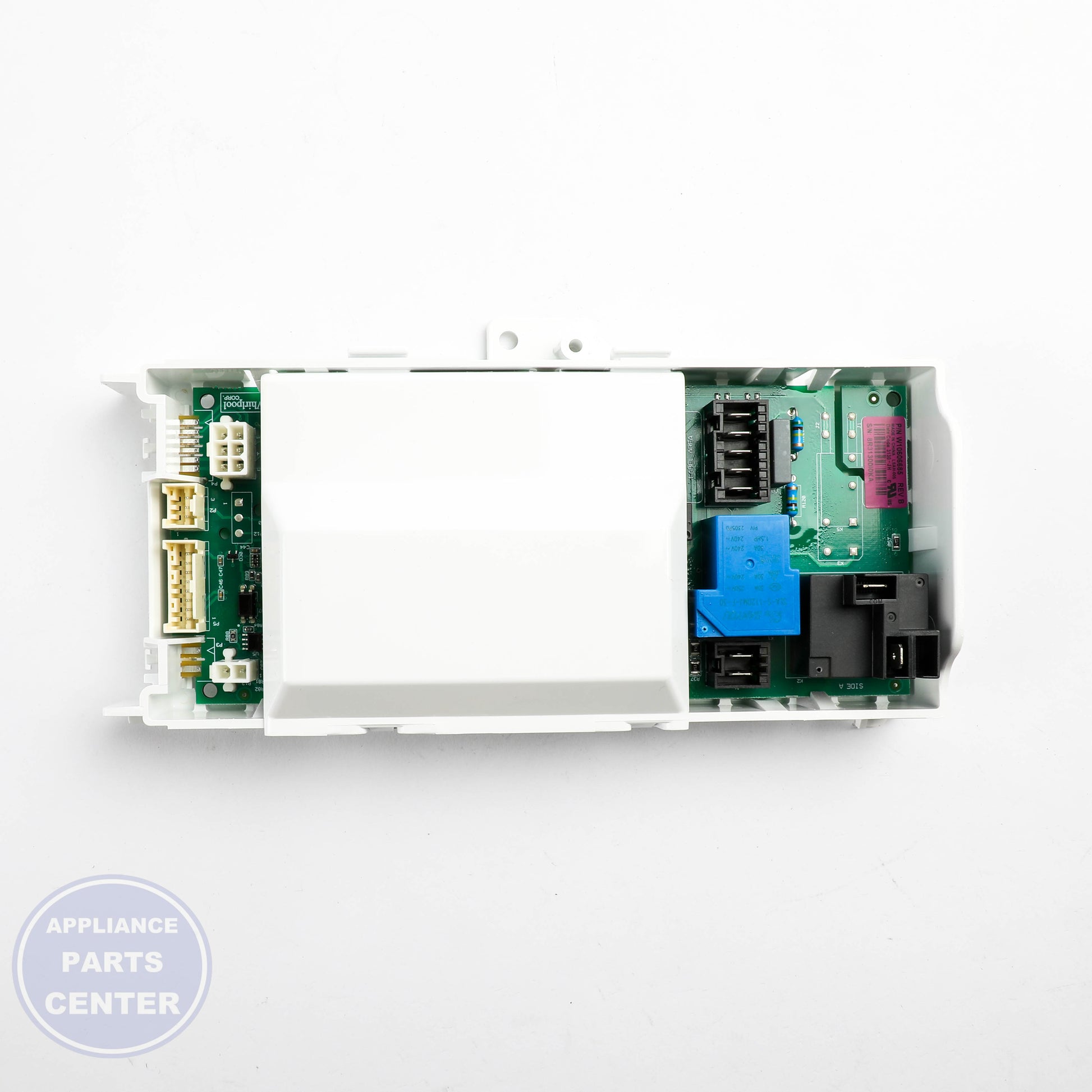 CNTRL-ELEC WPW10606685 - Side view with specific measurements and specifications