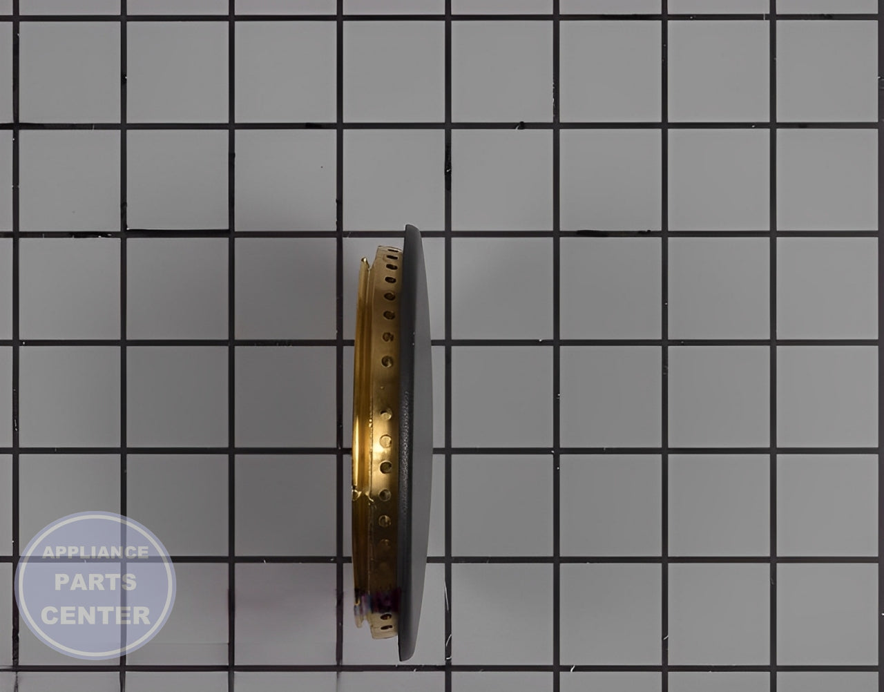Surface Burner Cap WPW10617815 - Side view with precise measurements