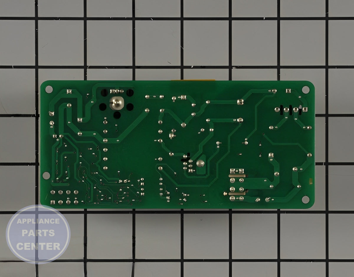 WHIRLPOOL REFRIGERATOR ELECTRONIC CONTROL BOARD WPW10624574 - Detailed view of circuit board and timer features