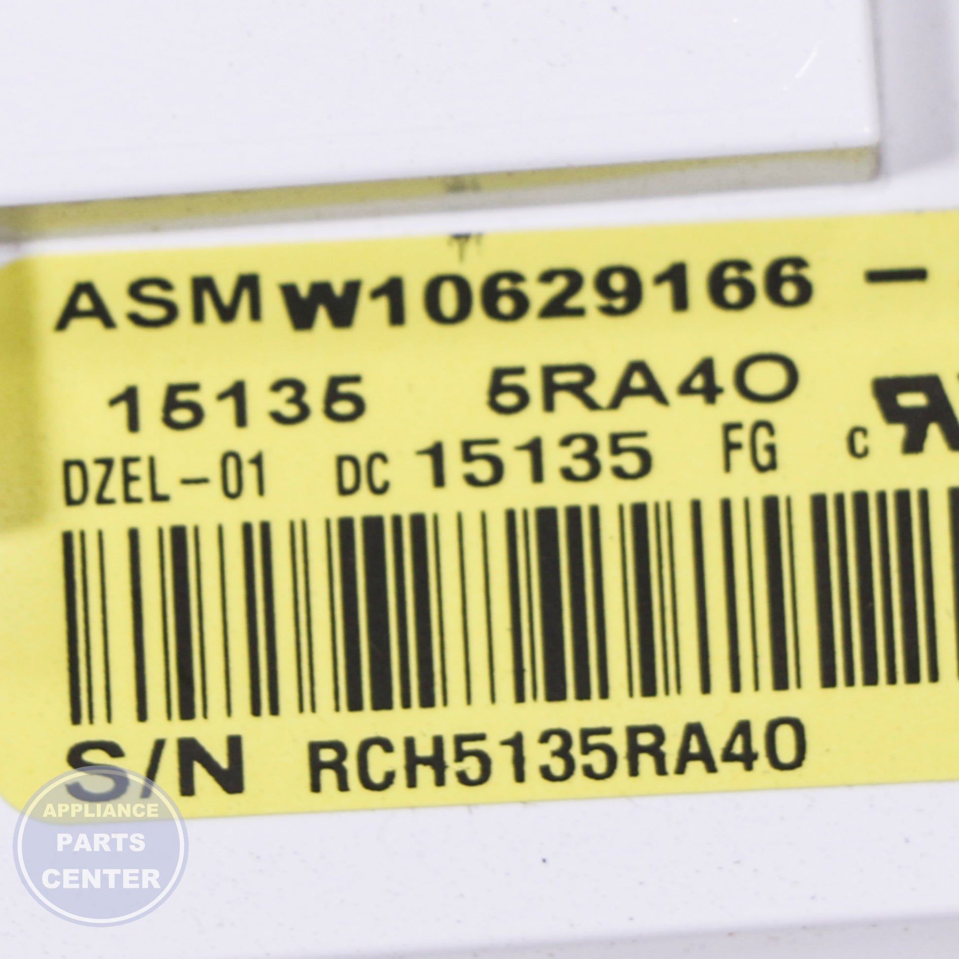 HOUSING-UI WPW10629166 - Detailed view of durable technical details