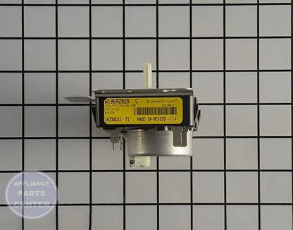 WHIRLPOOL DRYER TIMER WPW10642928 - Side view with precise measurements