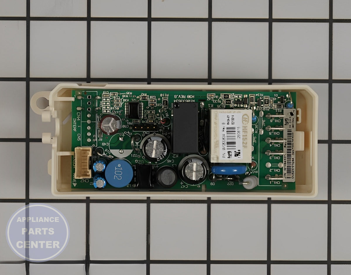 WHIRLPOOL CONTROL BOARD WPW10643378 - Side view with precise measurements