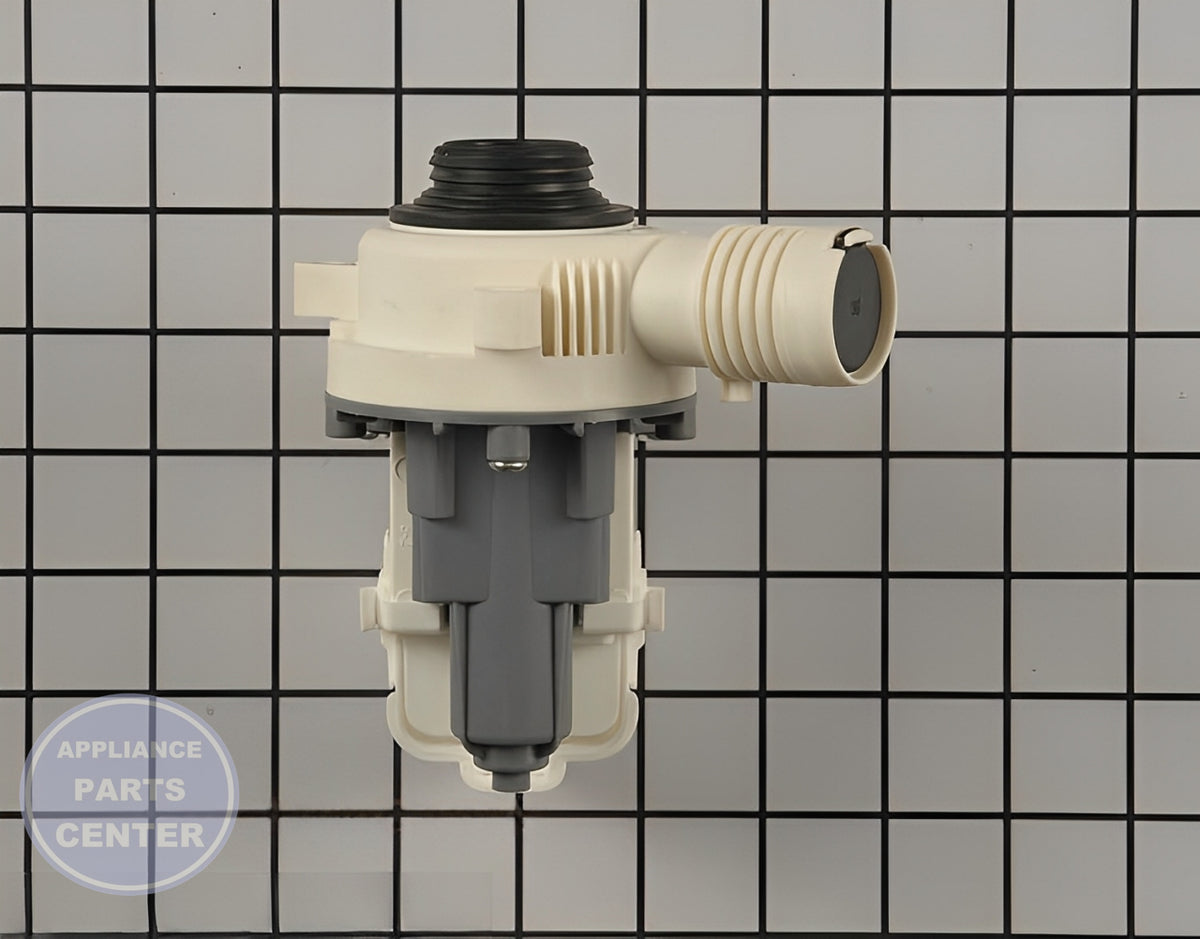 Washer Water Drain Pump WPW10661045 - Side view with optimal specifications