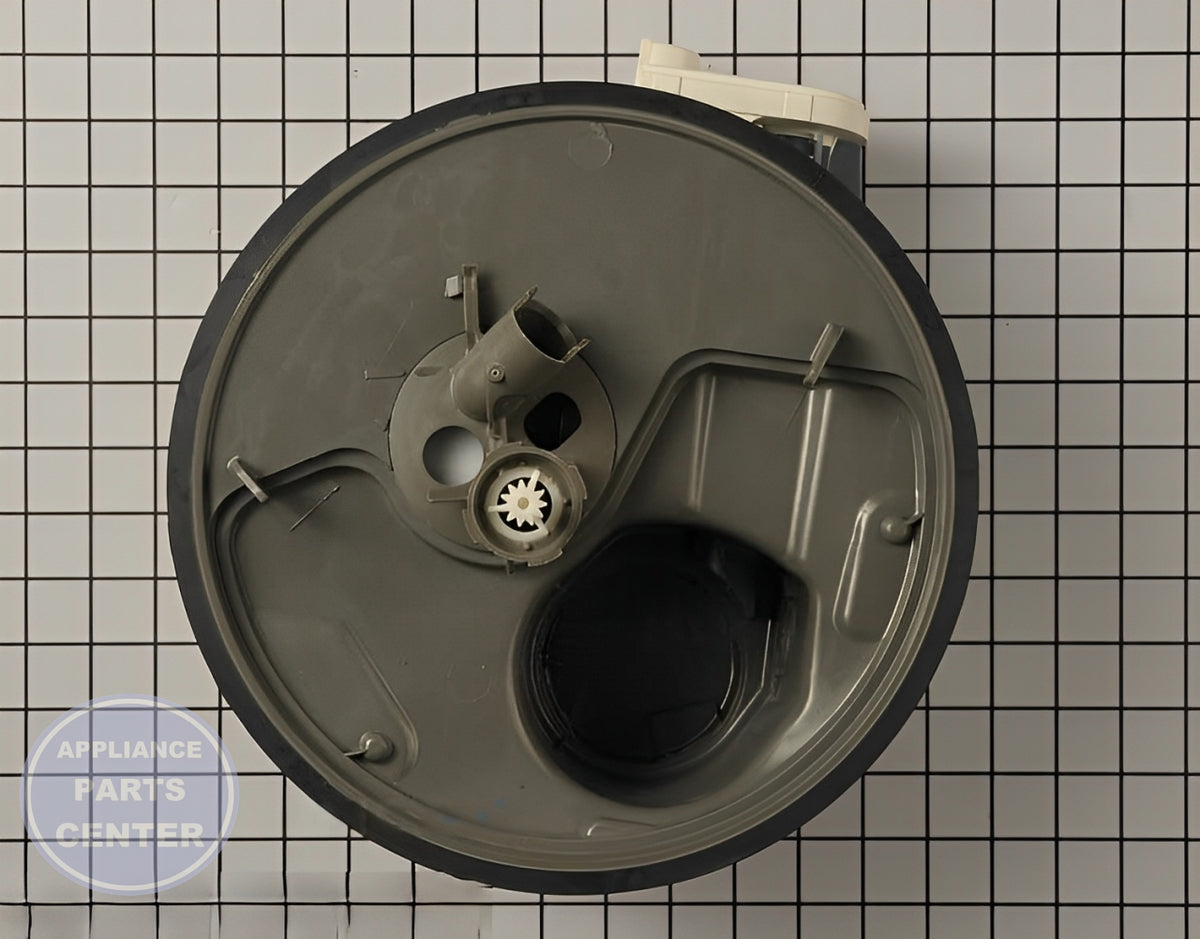 WHIRLPOOL Dishwasher Pump & Motor WPW10671942 - Side view with 10 gallons per minute capacity