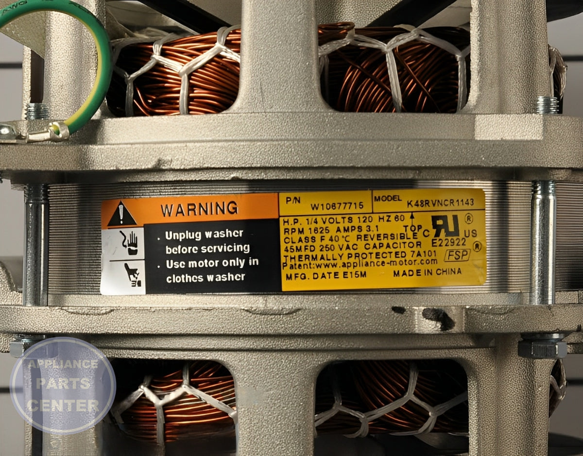 Amana Drive Motor WPW10677715 - Installation in Amana model showcasing key mounting points