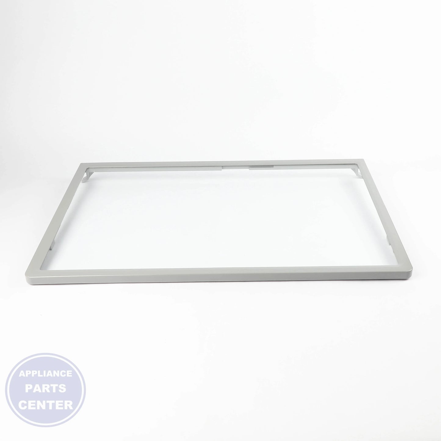 SHELF-GLAS WPW10704017 - Side view with precise measurements of 17.5" x 11.5" x 0.25"