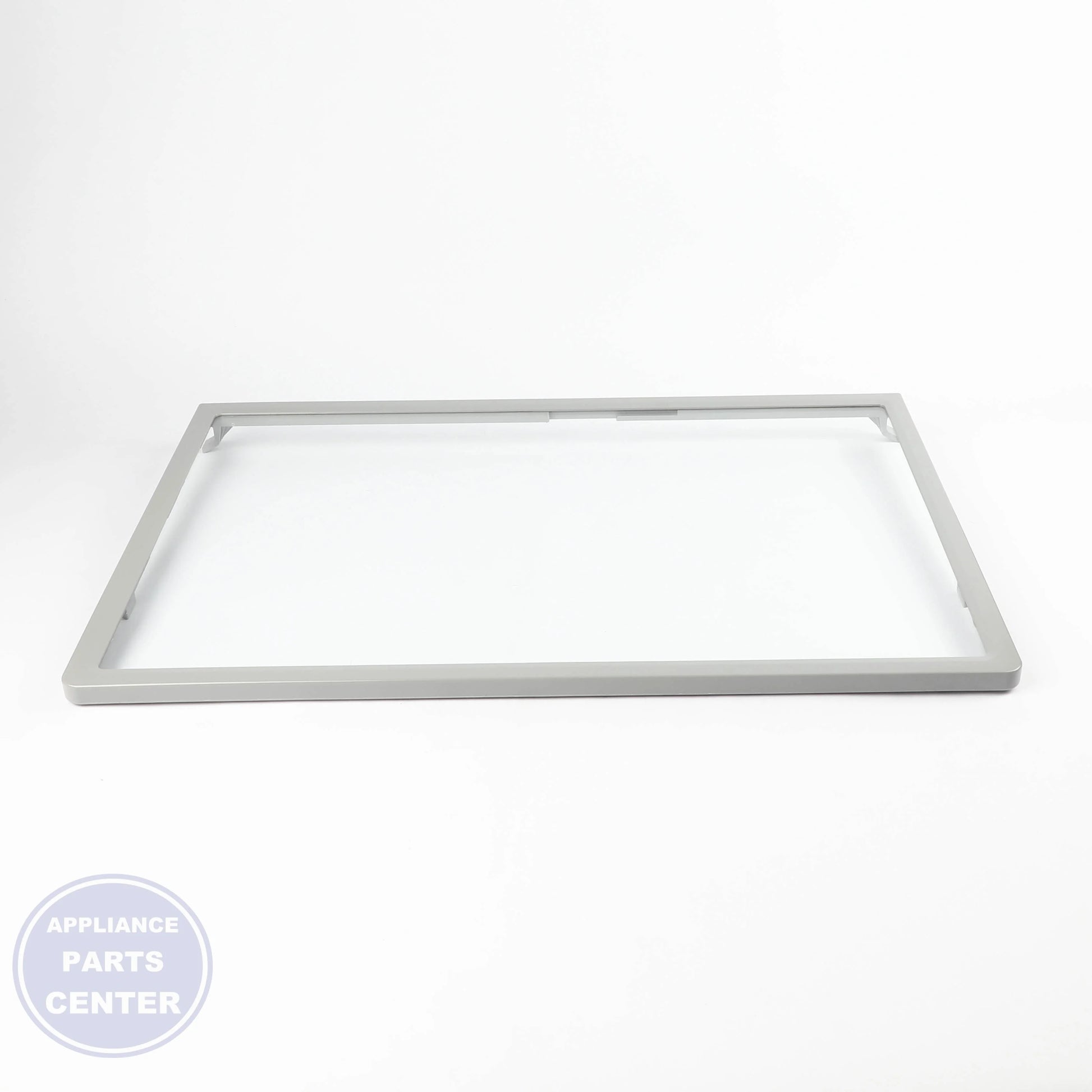 SHELF-GLAS WPW10704017 - Side view with precise measurements of 17.5" x 11.5" x 0.25"