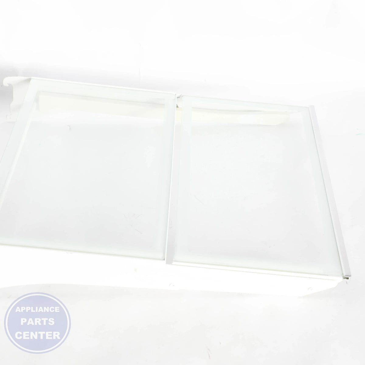 SHELF-GLAS WPW10709176 - Side view with 25 lbs capacity