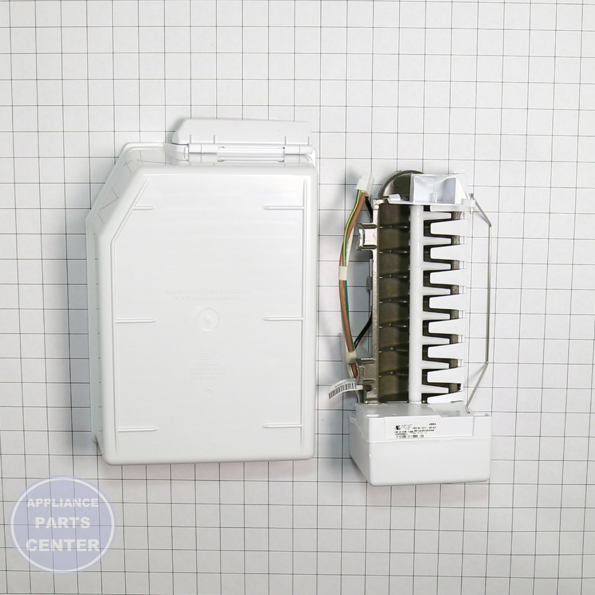 WPL ICEMAKER WPW10715709 - Installation in specific model showing key mounting points