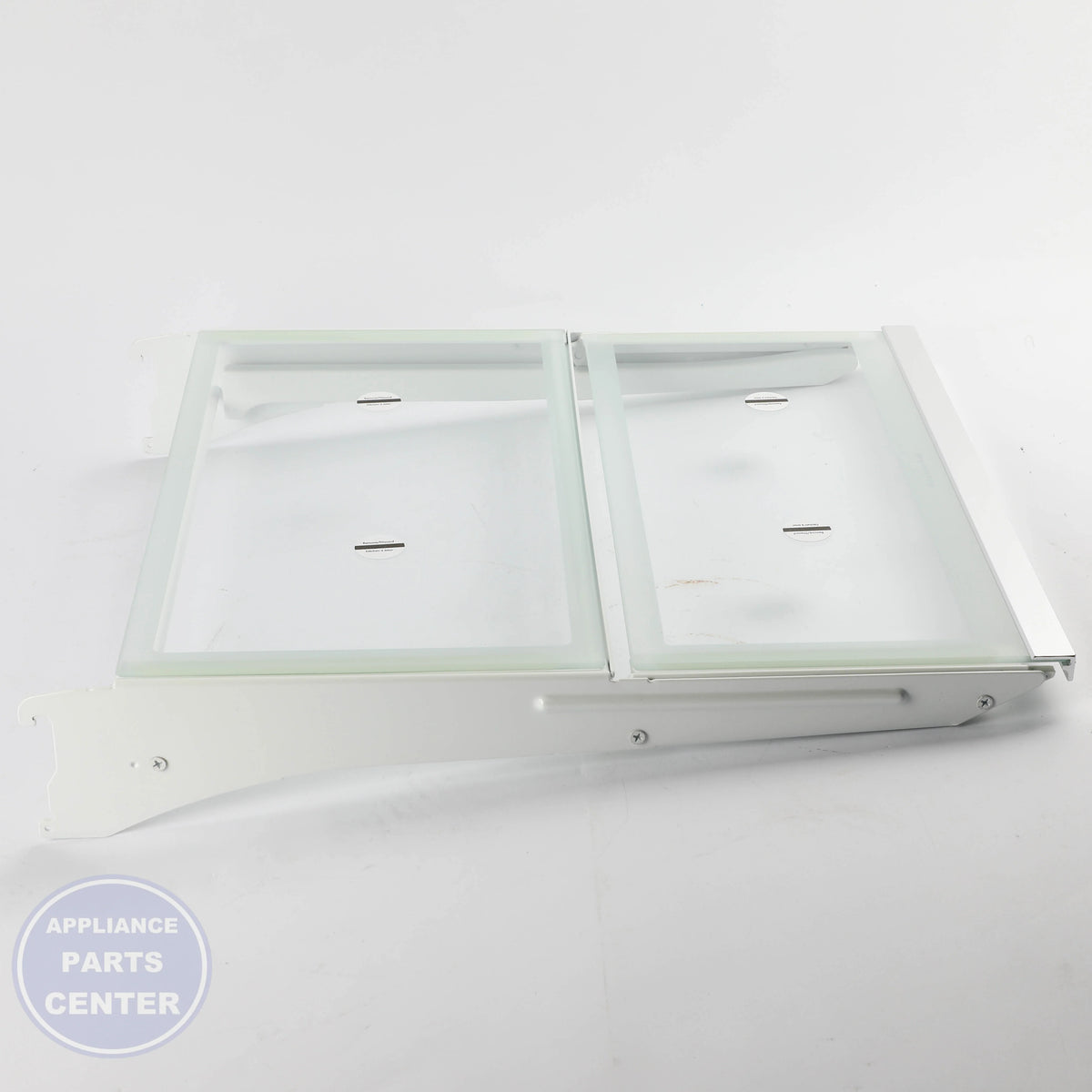 SHELF-GLAS WPW10737427 - Side view with 25 lbs capacity