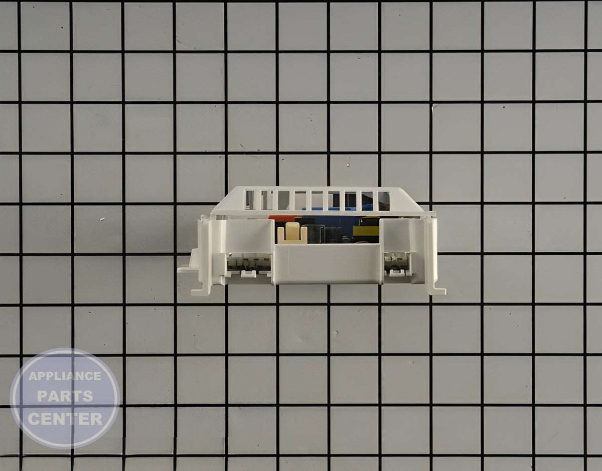 WHIRLPOOL REFRIGERATOR ELECTRONIC CONTROL BOARD WPW10739349 - Detailed view of circuit board and timer specs