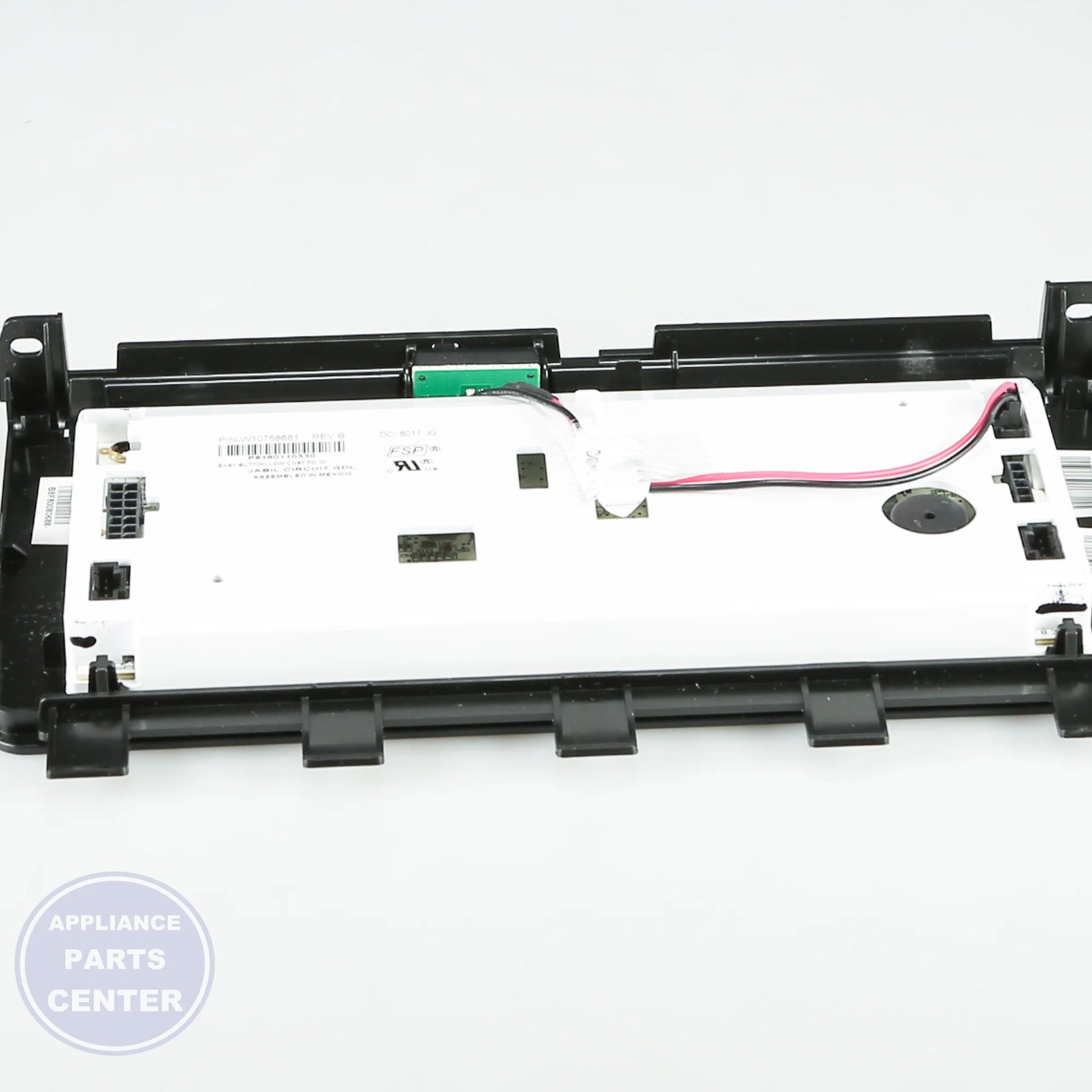 CNTRL-ELEC WPW10758681 - Side view with precise control specifications