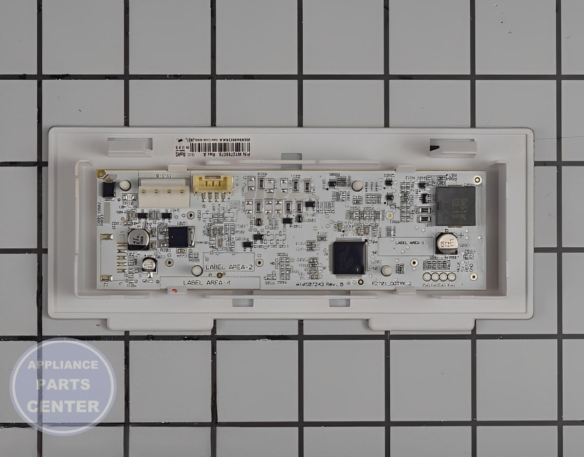 Whirlpool Refrigerator Electronic Control Board WPW10769076 - Detailed view of circuit board and timer functionality