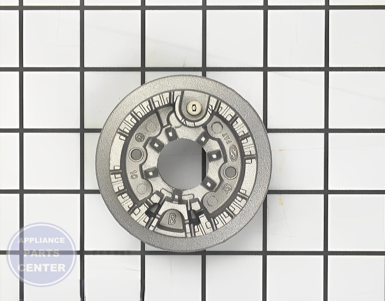 Amana Surface Burner Base WPY0315768 - Main view showing durable material for Amana Maytag Caloric models