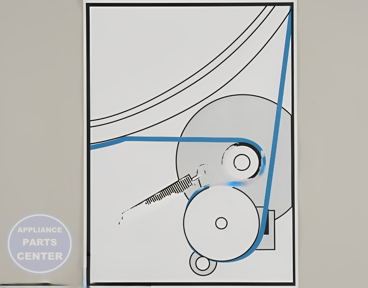 WHIRLPOOL DRYER DRUM BELT WPY312959 - Main view showing durable material for Whirlpool WPL models