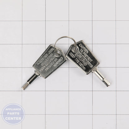 DOOR KEY WR01X28053 - Side view with durable specs