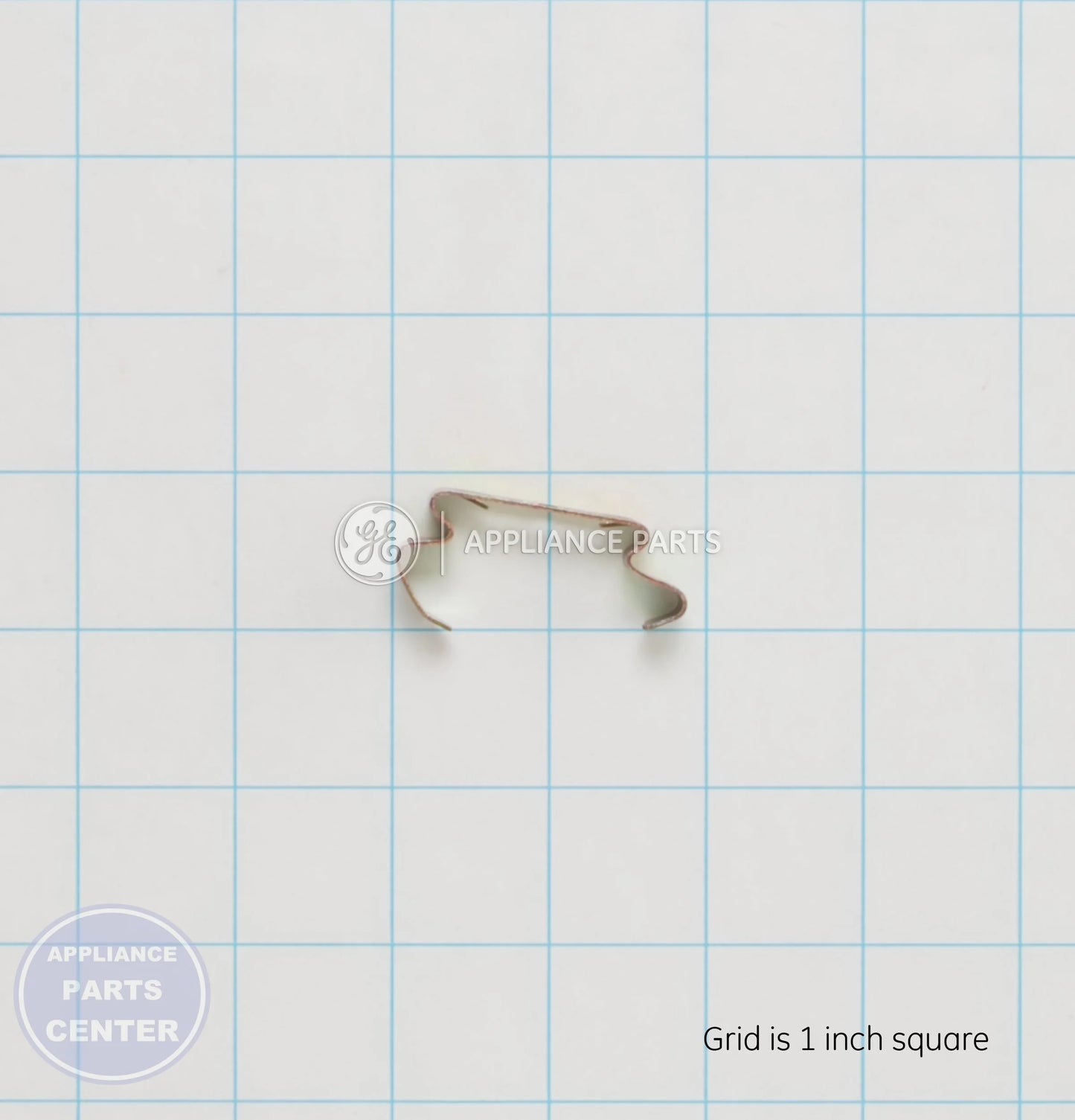 GEH CLIP GRILLE BISQUE WR02X10738 - Main view showing secure support for GEH models