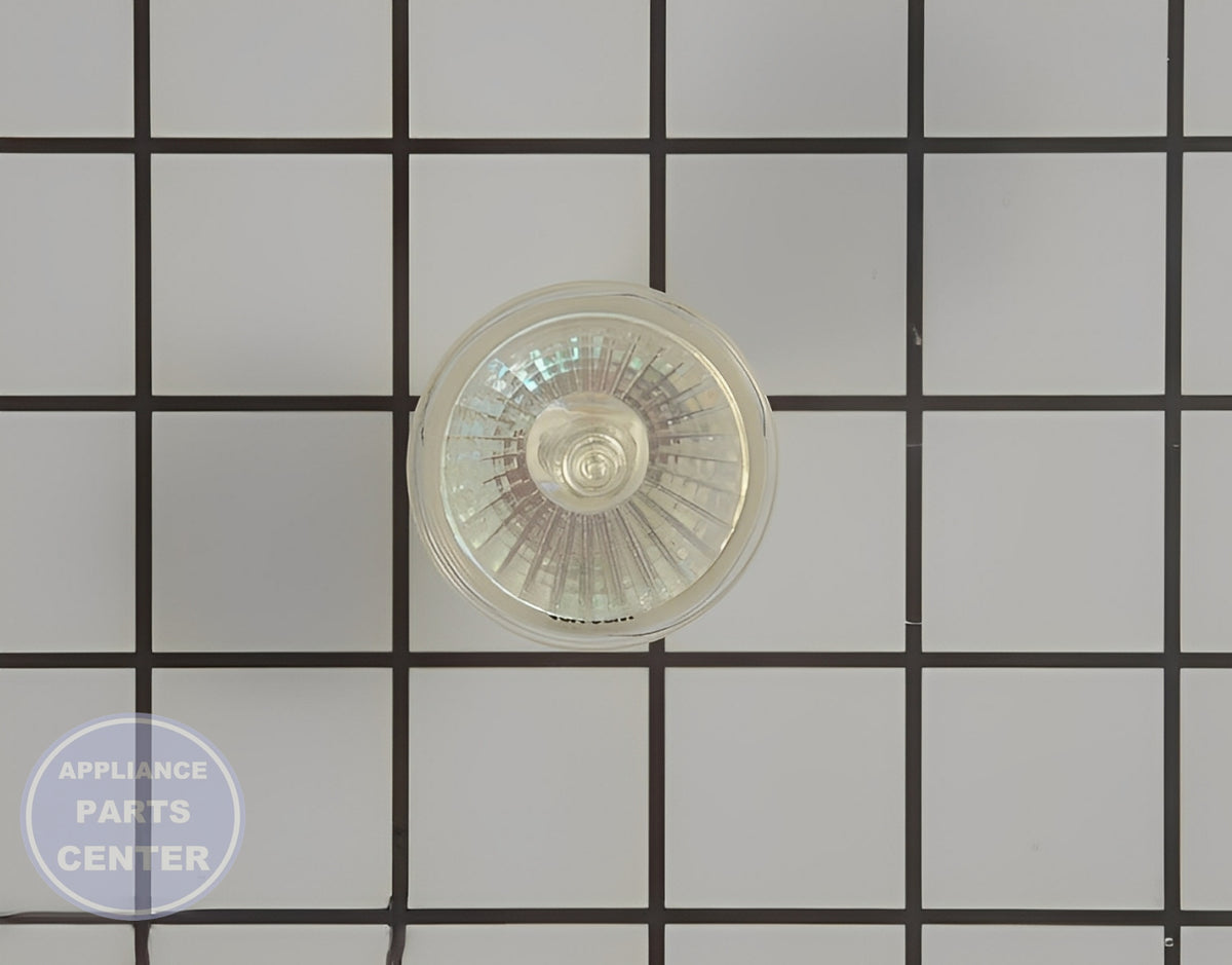 GE REFRIGERATOR HALOGEN BULB LIGHT WR02X11183 - Main view showing bright illumination for compatible GE Refrigerator models