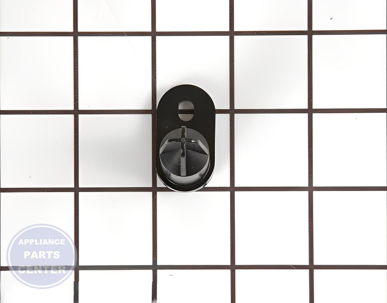 Closing Cam WR02X11479 - Side view with 2.5-inch length and 1-inch width specs