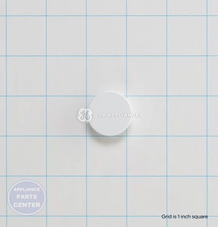 REFRIGERATOR BUTTON PLUG WR02X11760 - Side view with precise measurements