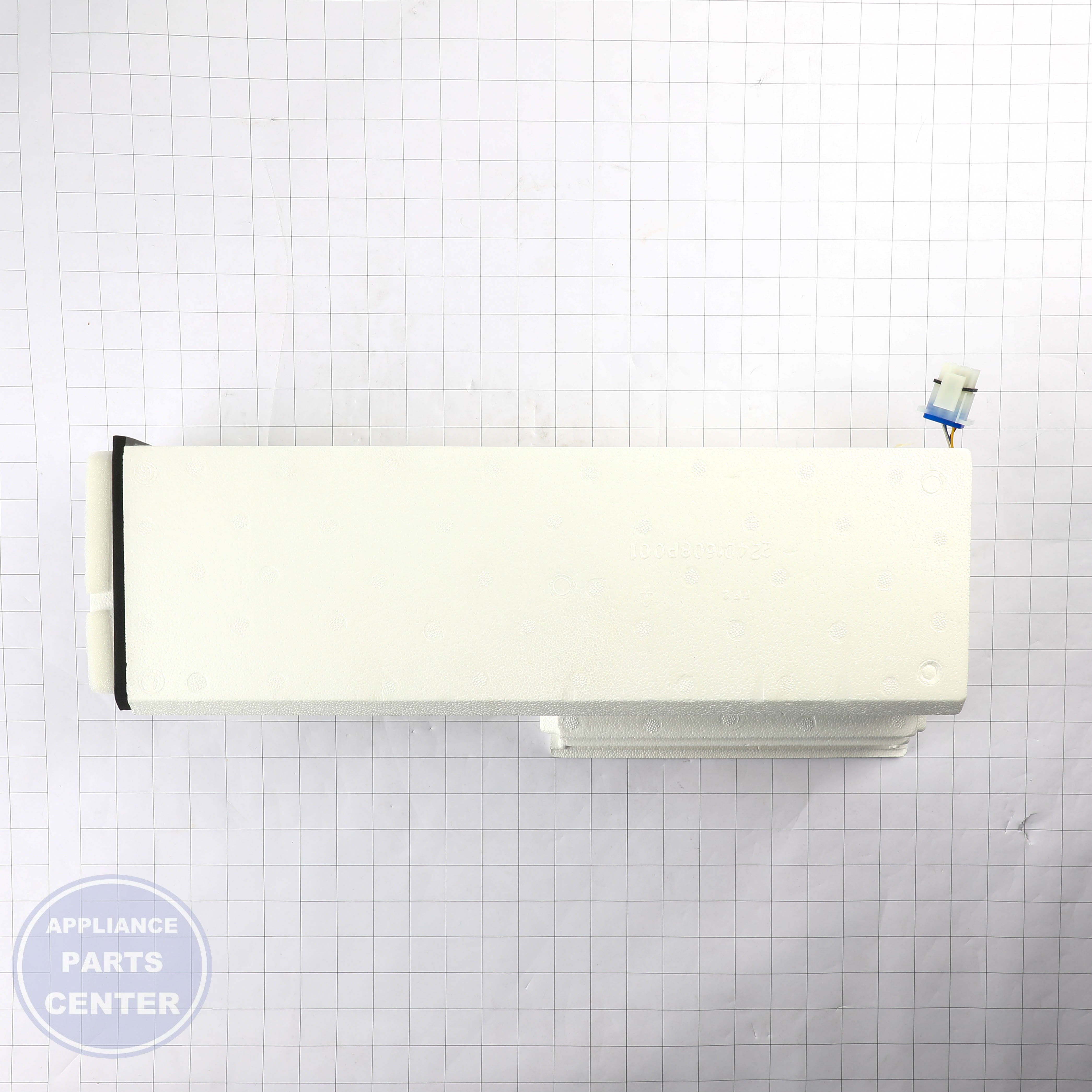 DAMPER FOAM ASM 48 WR02X12861 - Side view with precise measurements