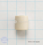 GEH WHEEL OVERMOLD ASM FRONT WR02X13616 - Main view showing smooth movement for GEH Refrigerator models
