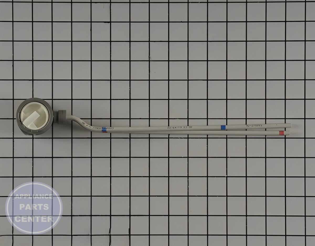 GE REFRIGERATOR REPLACEMENT MANIFOLD FILTER WR02X13684 - Side view with standard measurements