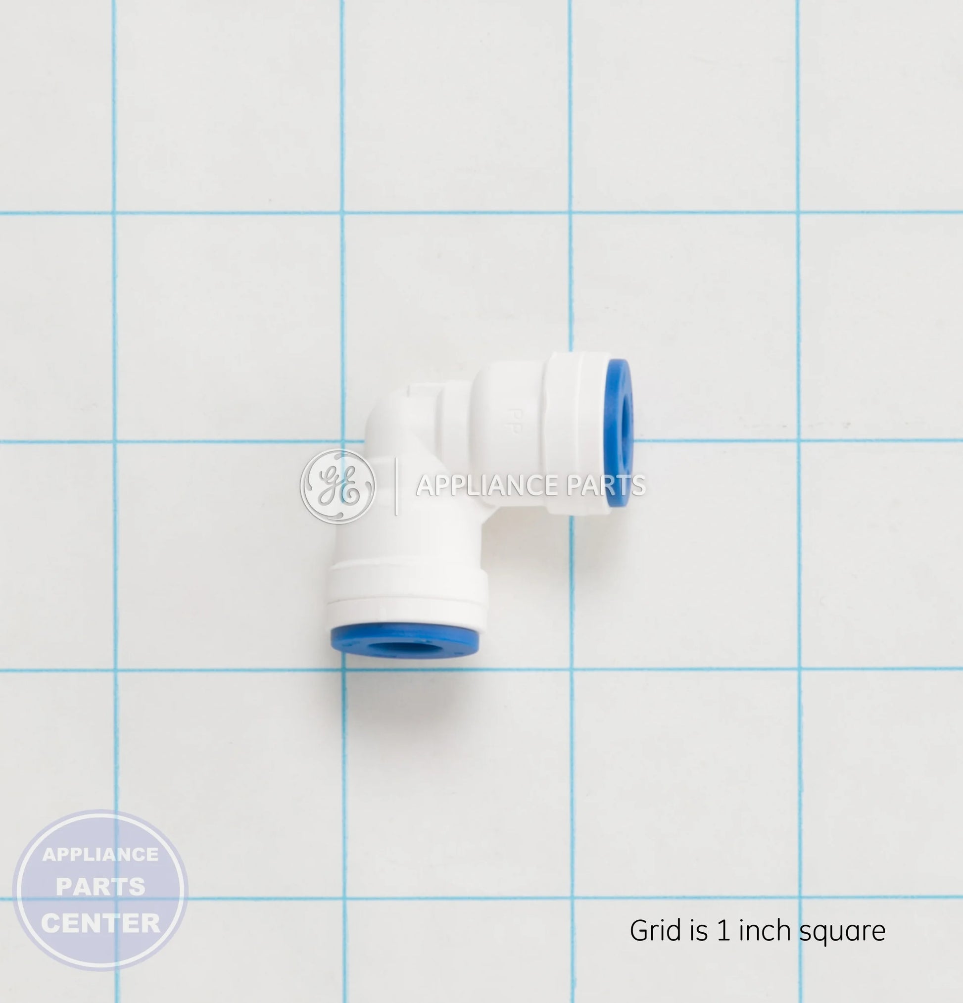 GEH WR02X13737 CONNECTOR 90 DEG 5/16 - Main view showing secure fit for specific models