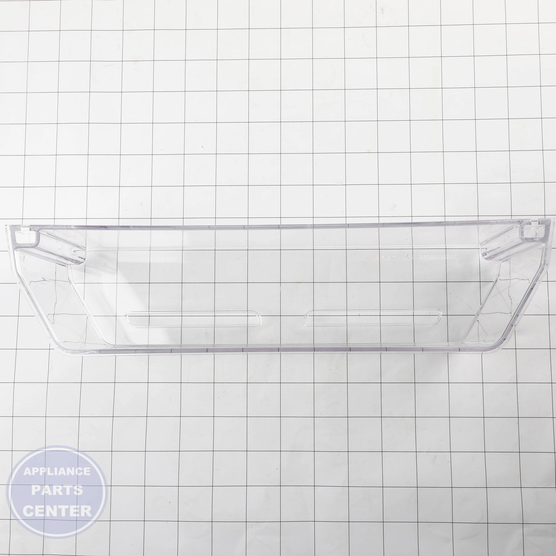 INJECTION MOLDED DOOR RE WR02X25031 - Side view with precise measurements