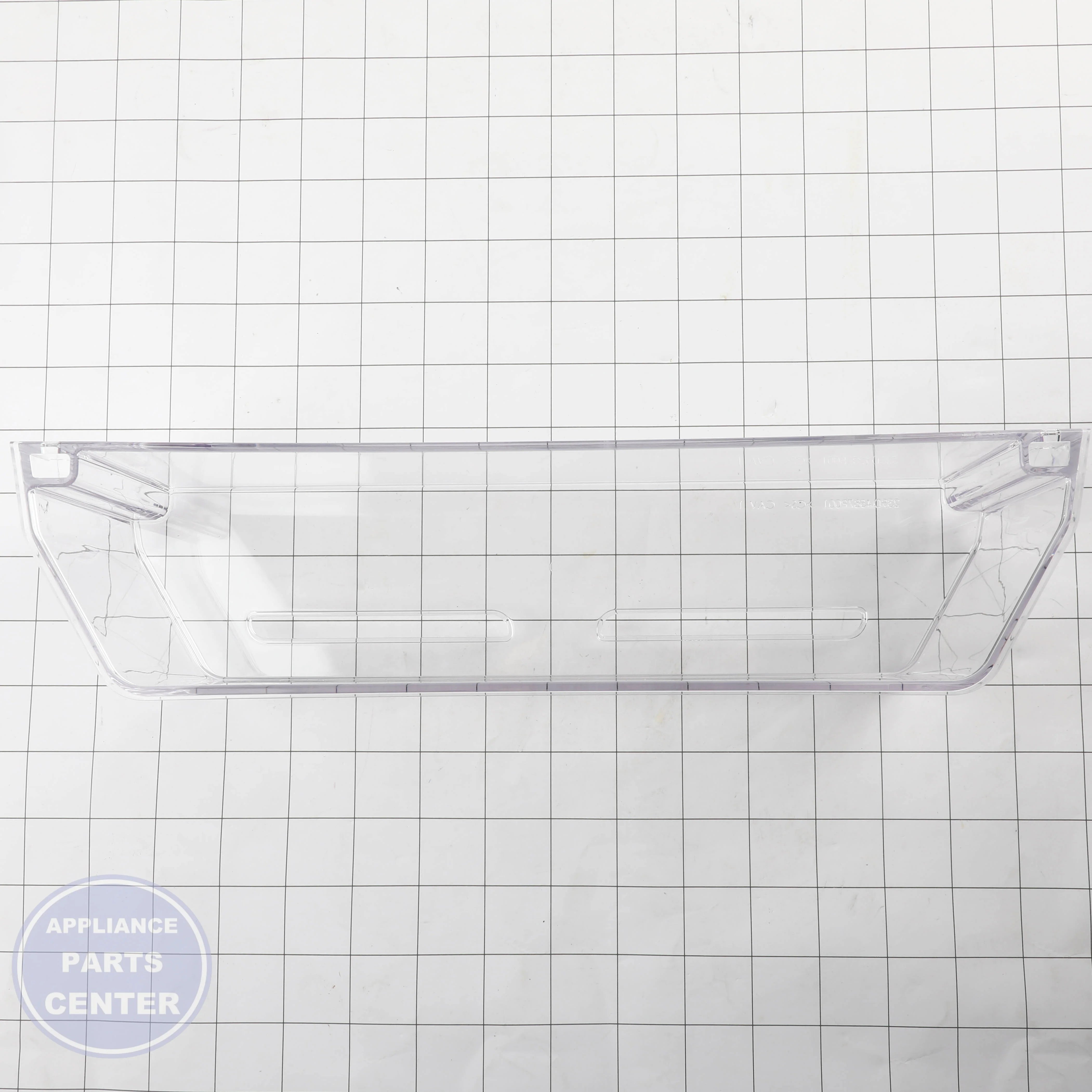 INJECTION MOLDED DOOR RE WR02X25031 - Side view with precise measurements