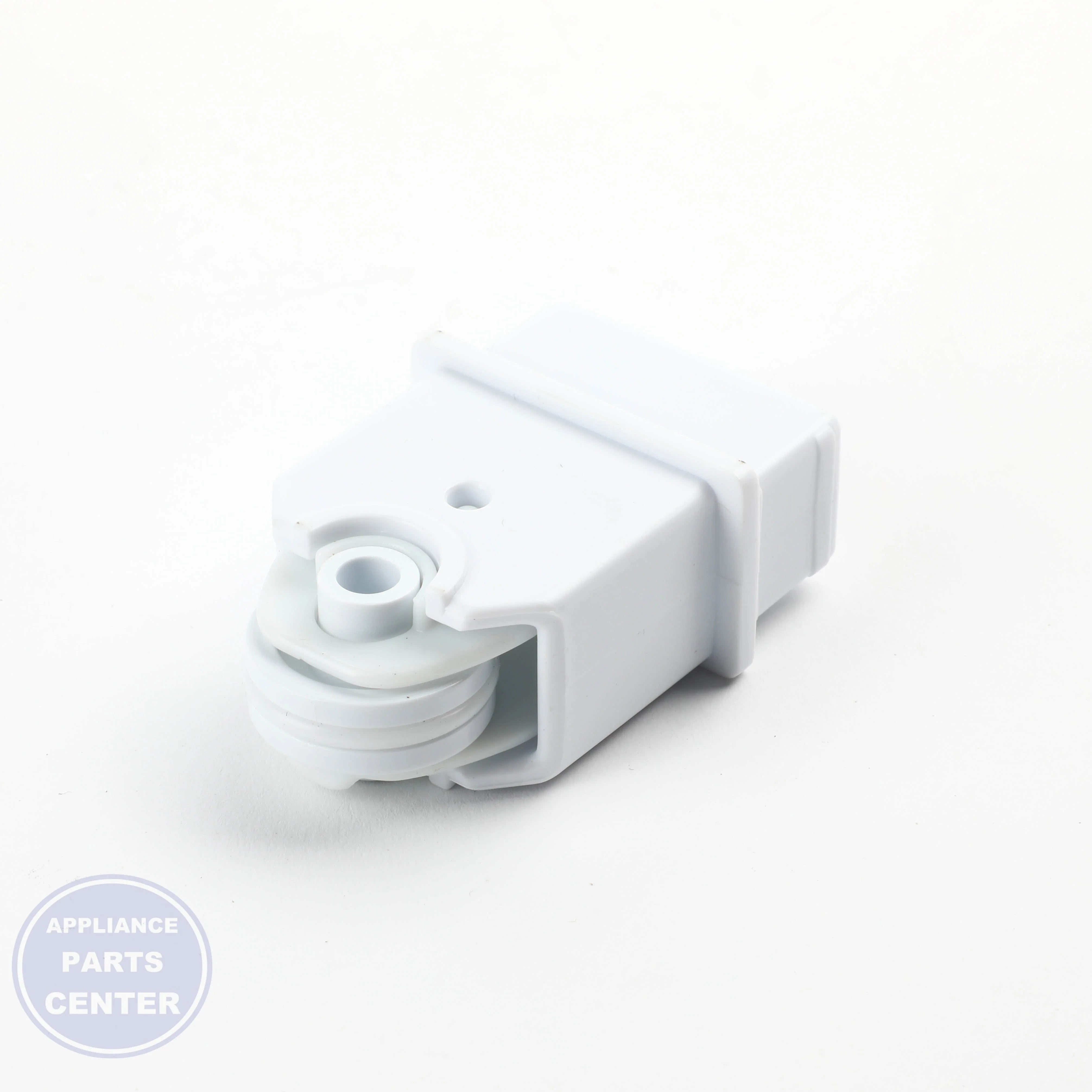 WHITE FREEZER UPPER BASKET ROLLER WR02X36806 - Detailed view of durable construction