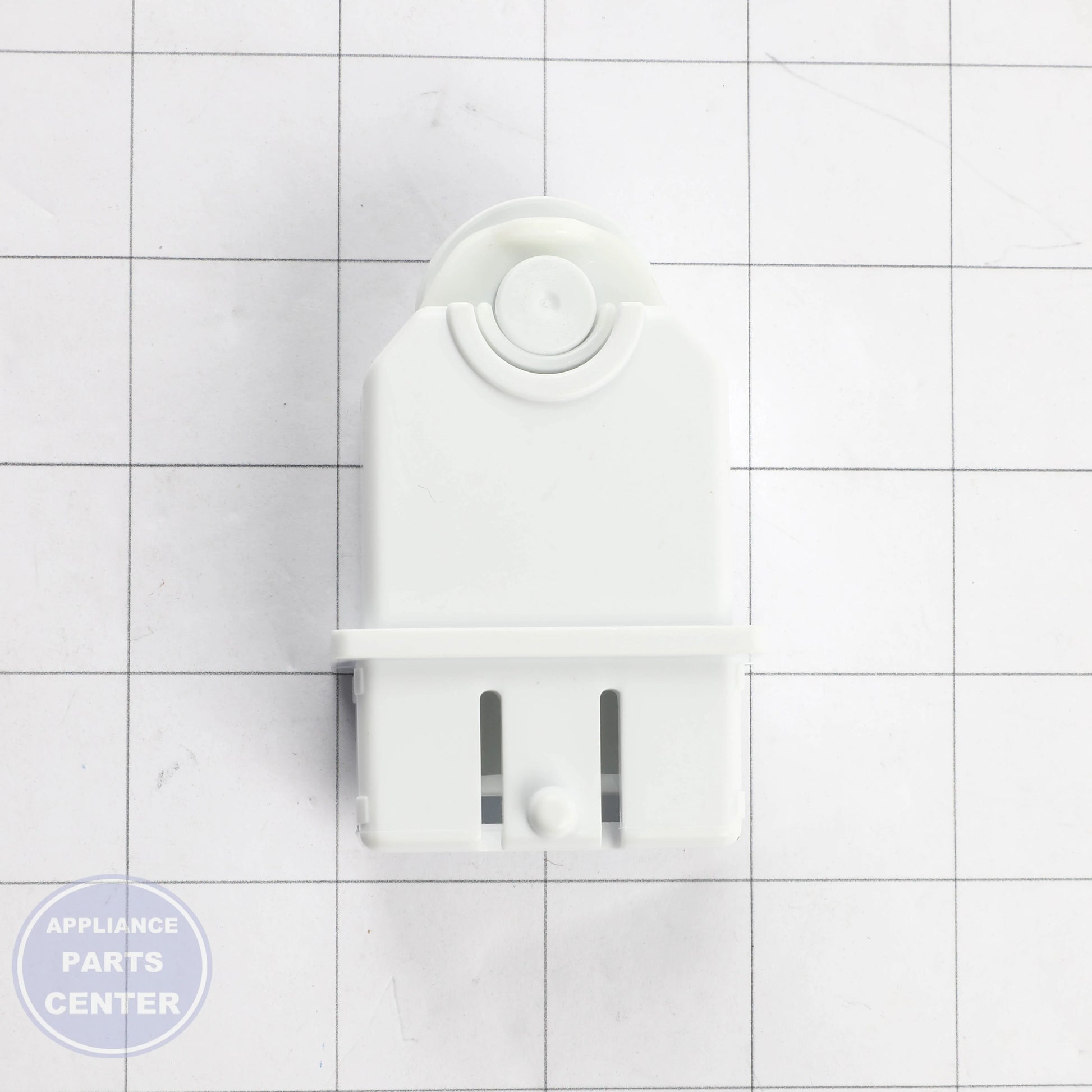 GEH WHITE FREEZER UPPER BASKET ROLLER WR02X36806 - Installation in specific model showing easy mounting points