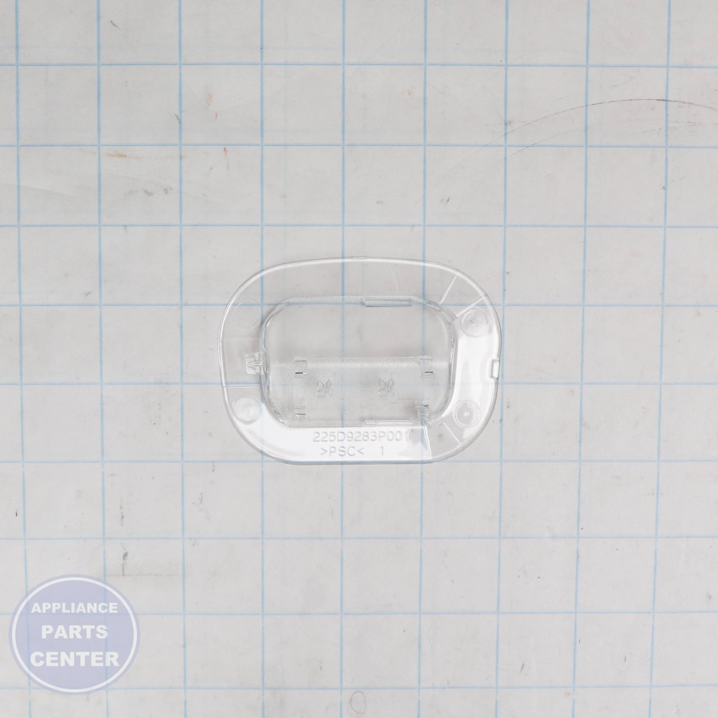 SHIELD LIGHT WR02X38285 - Side view with precise measurements