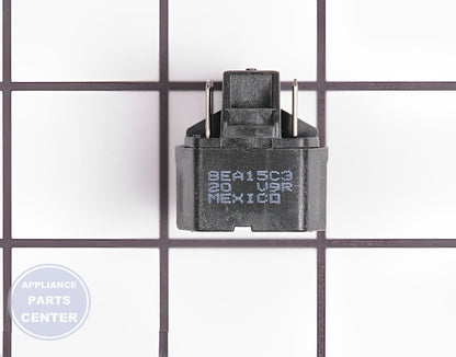 GE Kenmore Start Relay WR07X10057 - Main view showing compressor support for multiple models