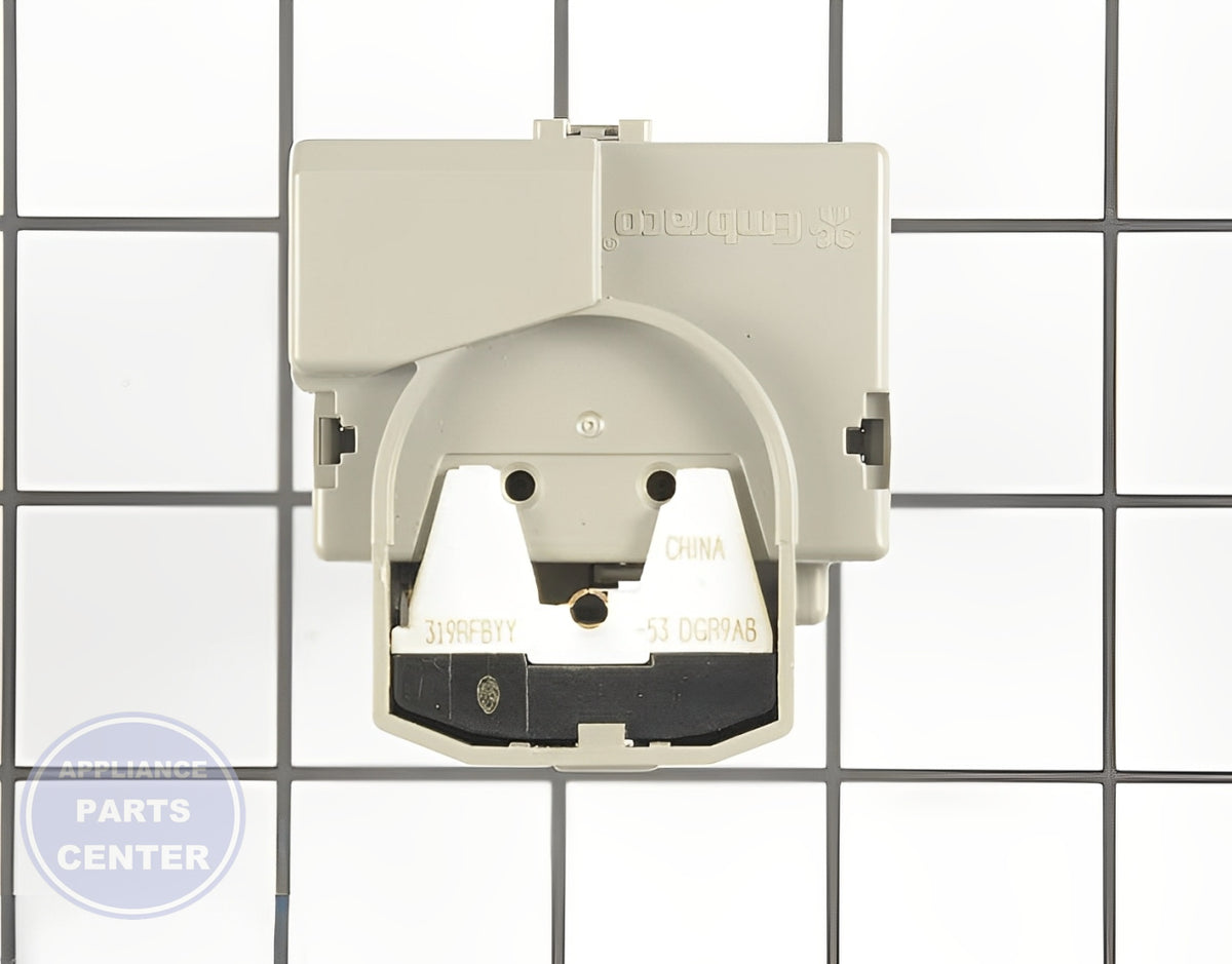 Start Device WR07X10097 - Side view with precise measurements for accurate installation