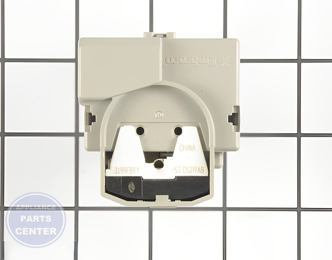 Start Device WR07X10097 - Side view with precise measurements for accurate installation