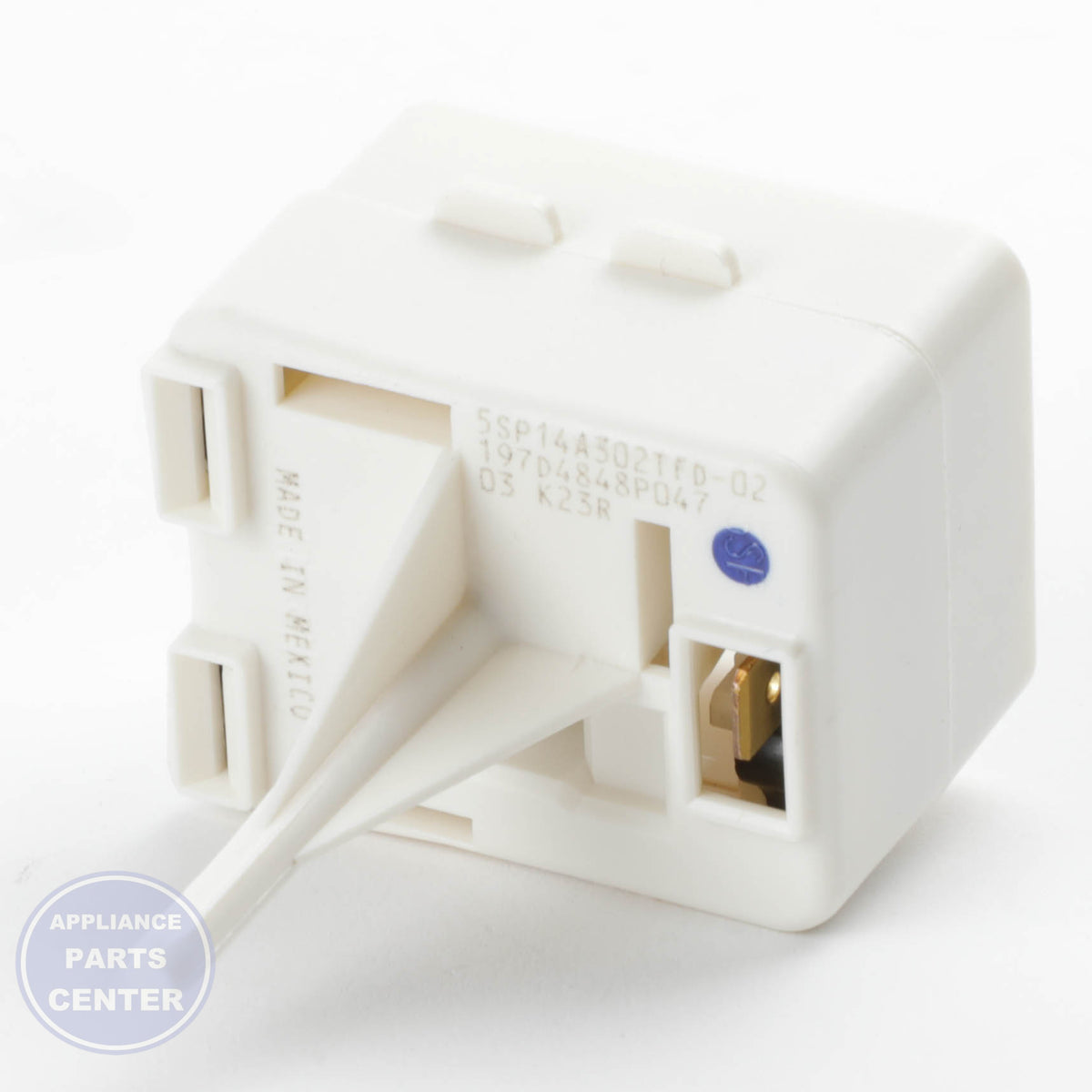 GEH OVERLOAD PTCR COMBO WR08X31586 - Installation in GEH model showing key mounting points