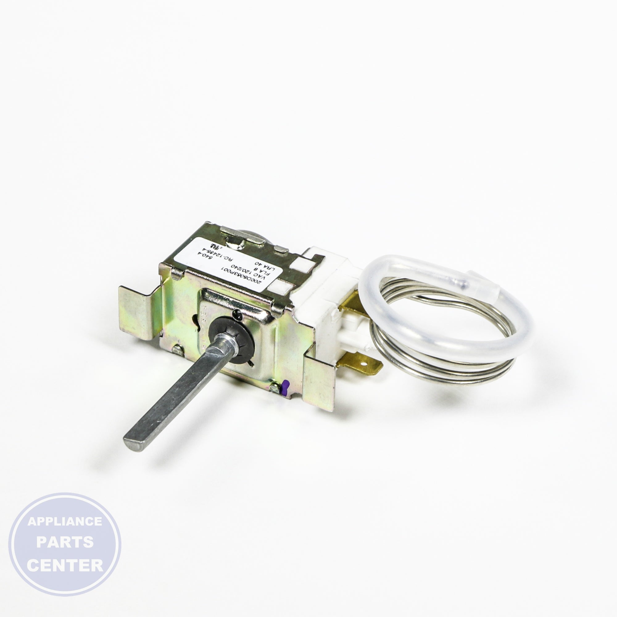 CONTROL TEMPERATURE WR09X10104 - Side view with precise measurements