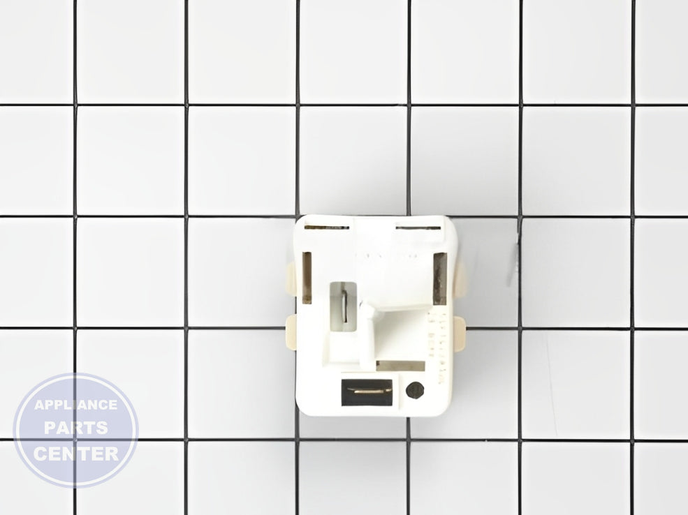 GE REFRIGERATOR 5SP OVERLOAD PTC WR09X10106 - Installation in GE refrigerator model showing key mounting points
