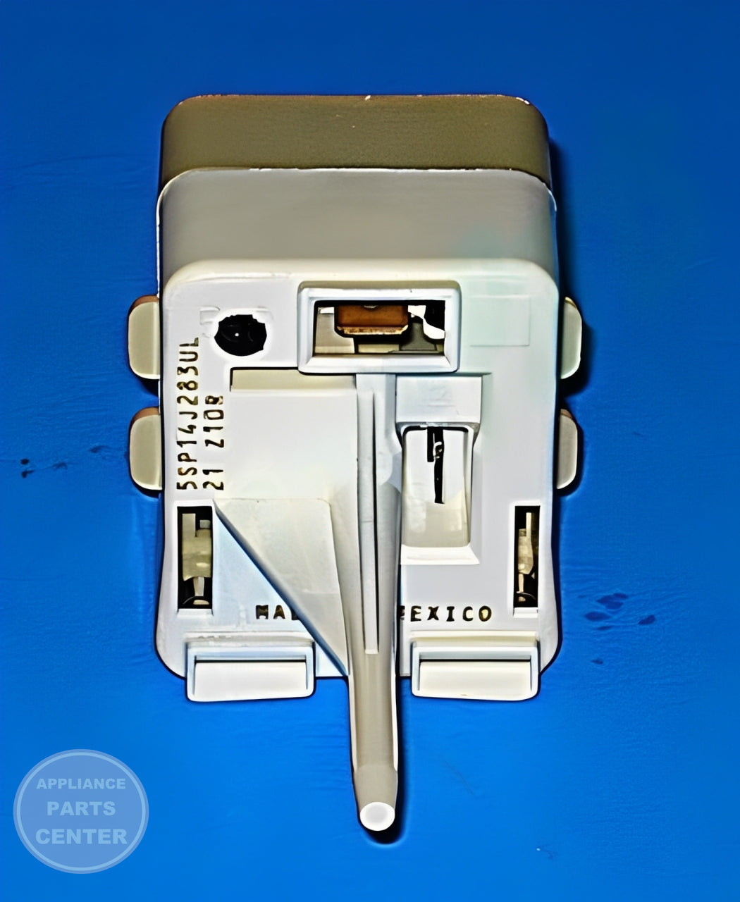 GE REFRIGERATOR 5SP OVERLOAD PTC WR09X10106 - Installation in GE refrigerator model showing key mounting points