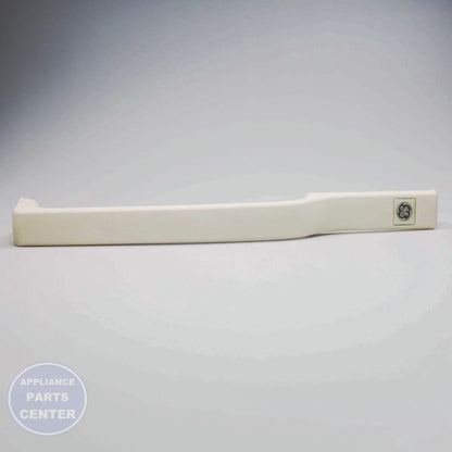 GEH REFRIGERATOR FREEZER HANDLE - BISQUE WR12X10453 - Installation in specific GEH model showing mounting points