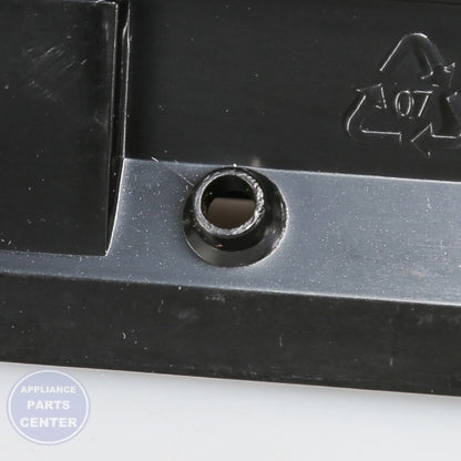 REFRIGERATOR HANDLE WR12X10985 - Side view with durable grip and measurements