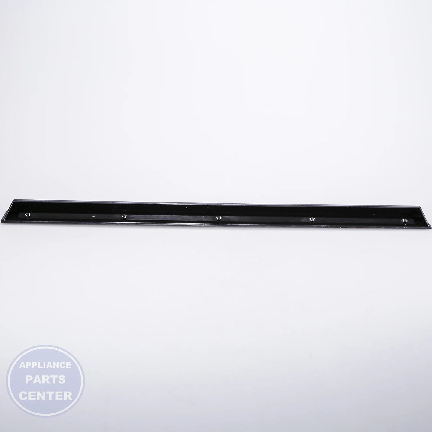 GEH REFRIGERATOR HANDLE WR12X10985 - Main view showing sleek black design for compatible GEH models