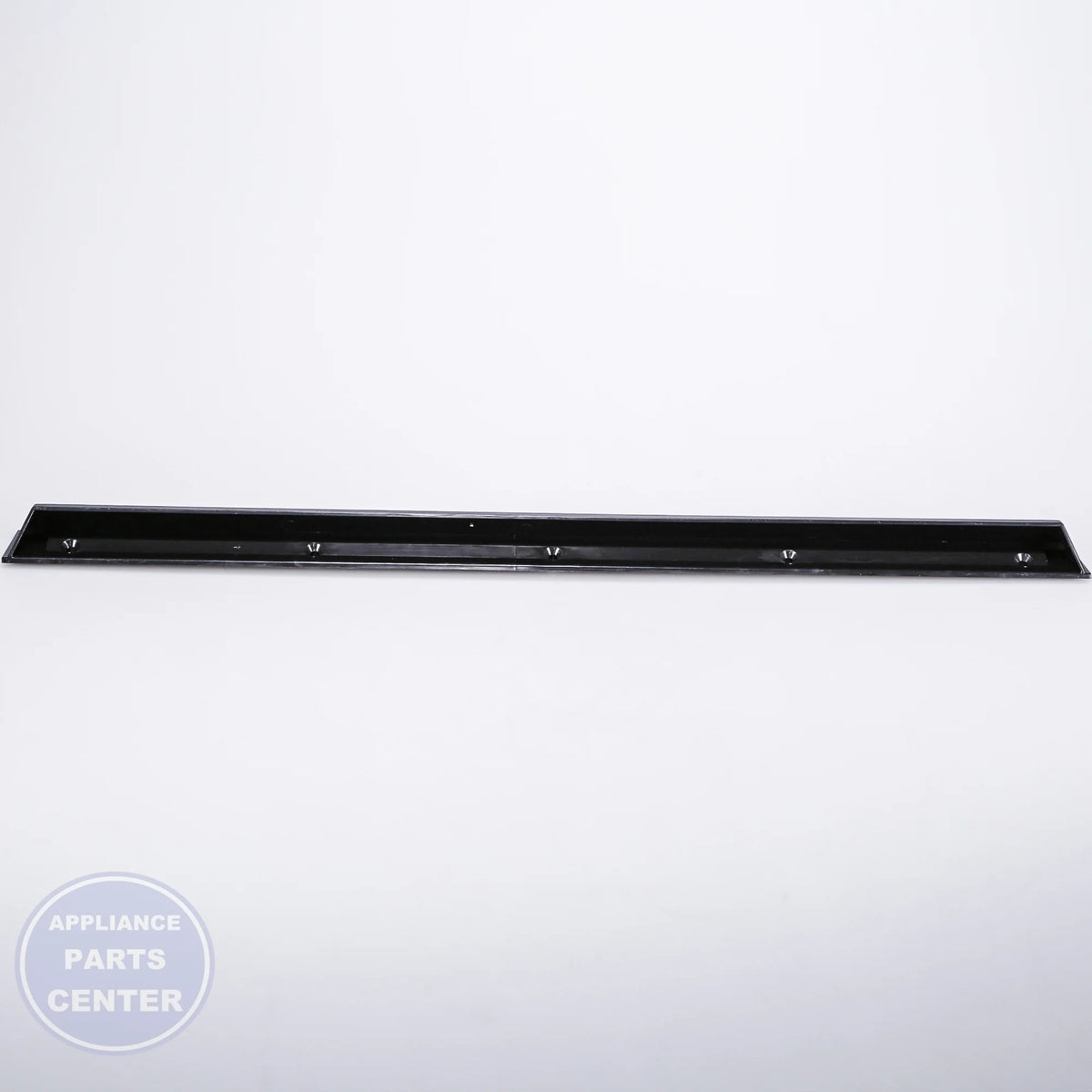 GEH REFRIGERATOR HANDLE WR12X10985 - Main view showing sleek black design for compatible GEH models