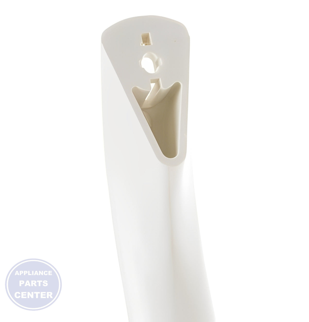 GE REFRIGERATOR SMOOTH DOOR HANDLE KIT WR12X22184 - Side view with precise measurements